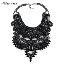 Miwens 2016 gemas collar za collares y colgantes de la vendimia maxi choker declaración collier femme fashion women joyería de boho grande 6226
