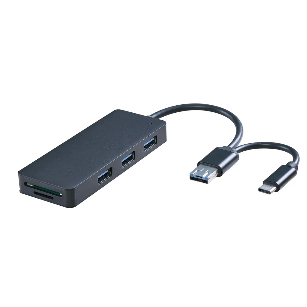 USB 3,1 Тип-C/Micro USB/USB 3,0 до 3 х USB концентратор USB и SD/устройство для считывания с tf-карт комбо MS/SD/M2/чтение карт TF компактный размер для переноски