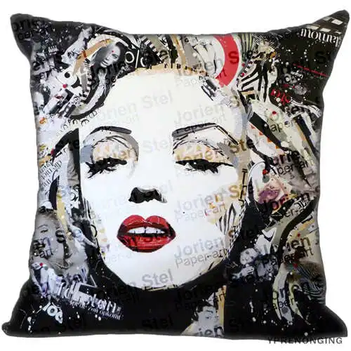 Pillowcase Best Custom Мэрилин Монро(1)@ Наволочка на подушку, спальня Home Square Наволочка на молнии(одна сторона)#190404-01-187 - Цвет: Pillowcase