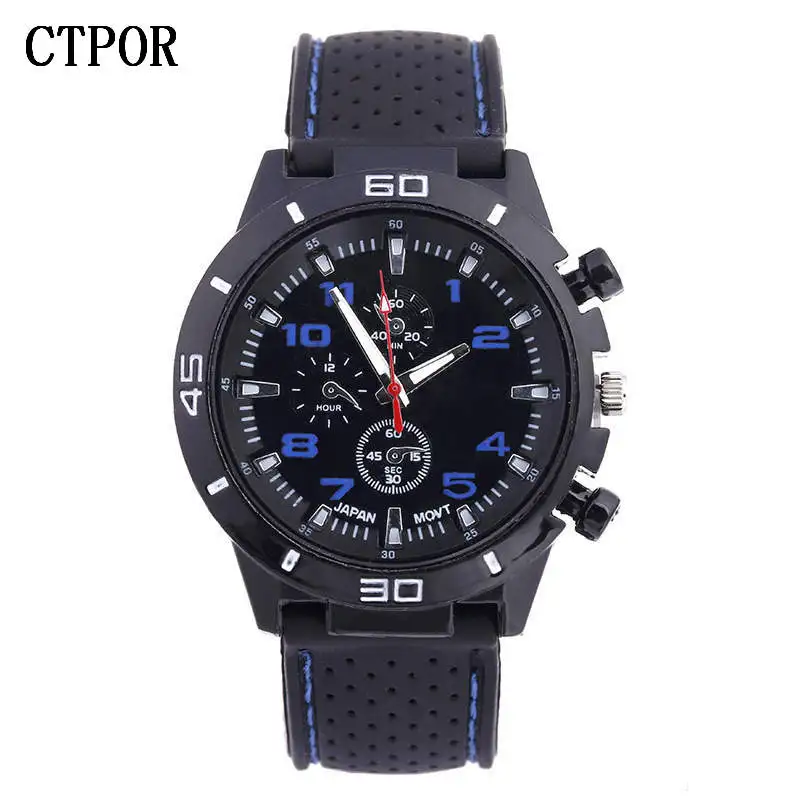 Sports Children's Watch Military Sports Car Style Man Watches Rubber Silicone Men Wristwatch Child Student Clock Kids Boy WATCH