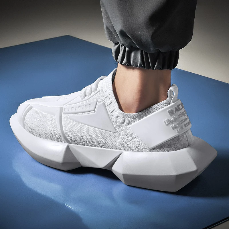 Новые мужские кроссовки на толстой подошве для прогулок, спортивные кроссовки для бега, легкие кроссовки для бега, мужские кроссовки для спортзала, размер 39-44