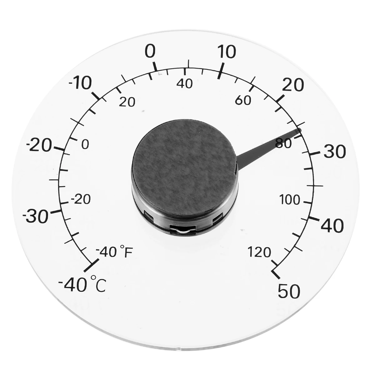 New 1Pc Clear Round Circular Outdoor Window Temperature Thermometer Weather Station Tools