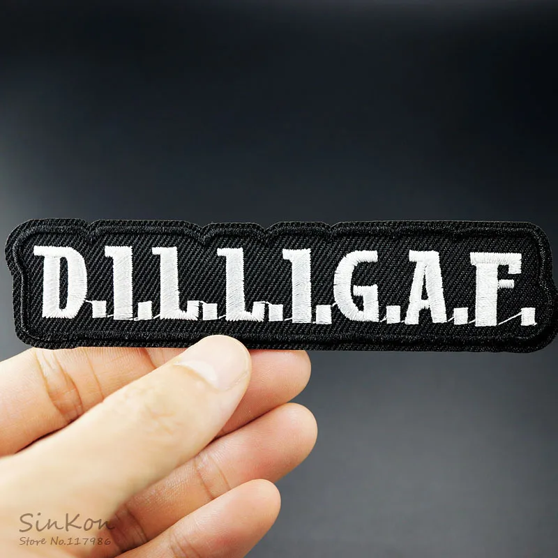 DILLIGAF(Размер: 2,6X11,5 см) DIY значки патч вышитая аппликация, этикетка для шитья одежды наклейки аксессуары для одежды значок