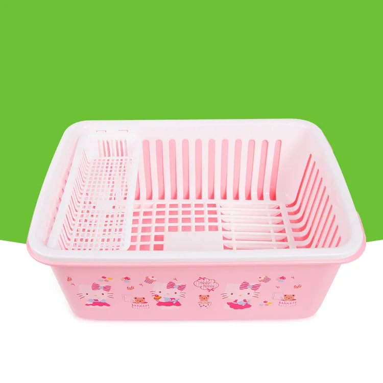 HelloKitty рисунок Hello Kitty Кухня шкаф чаша dripper Миски Детские коробка Посуда стойку с