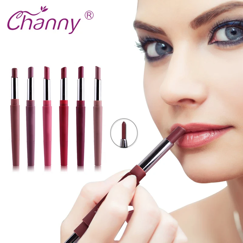 

Miss Rose Double-end Lip Makeup Lipstick Pencil Waterproof Long Lasting Tint Sexy Red Lip Stick Beauty Matte Liner Pen Lip Stick