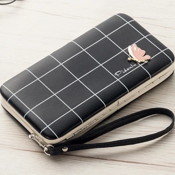 

Women's Wallets Woman Leather Wallet Female Purse Clutch Bag Beautiful Butterfly Printing Card Holder Ladies Purses WWS106-2
