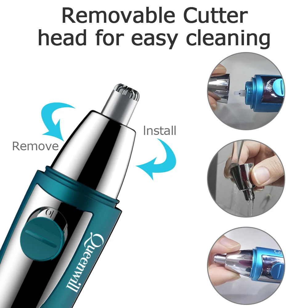 Электрический триммер для носа портативный все в одном и ушей аккумулятор