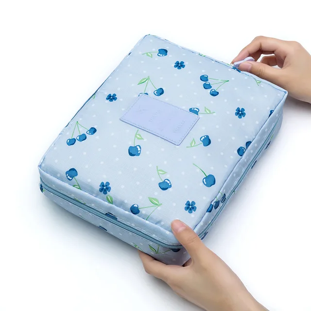 Greensen Trousse de maquillage portable de voyage sac de maquillage professionnel sac de douche avec poign/ée de transport bo/îte de rangement /étanche pliable