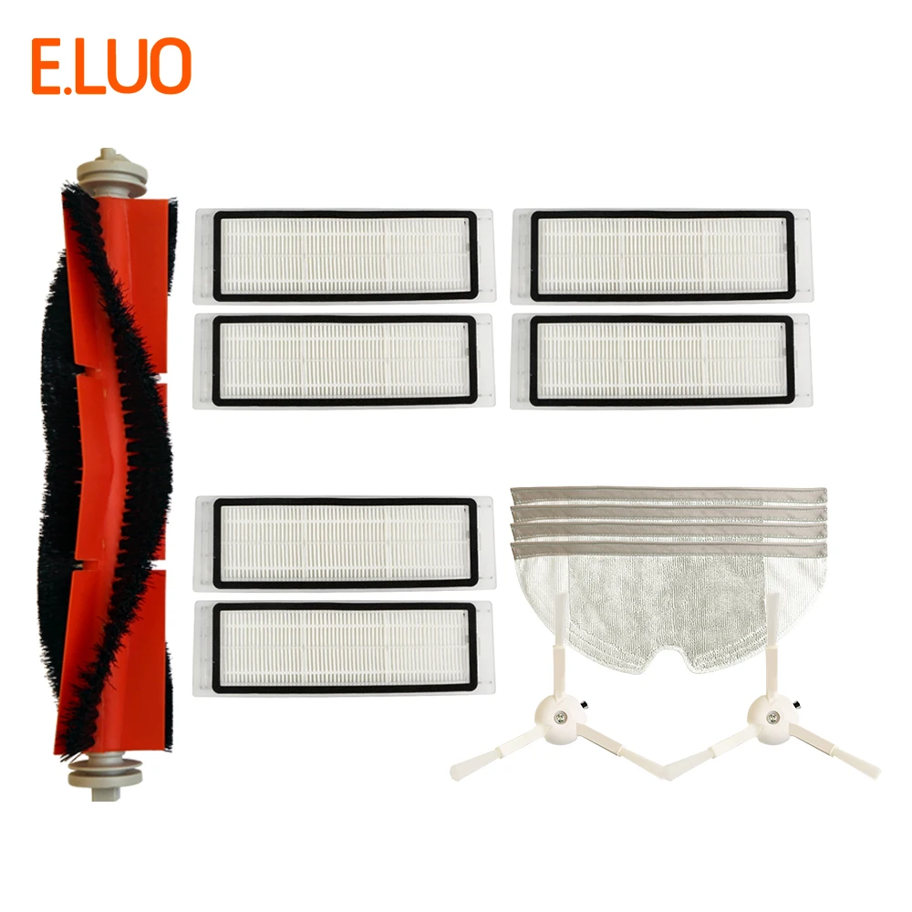 

Part Pack Kit for Xiaomi Robot mijia roborock s50 s51 Vacuum Cleaner Spare Parts Kits Side Brushes HEPA Filter Roller Brush