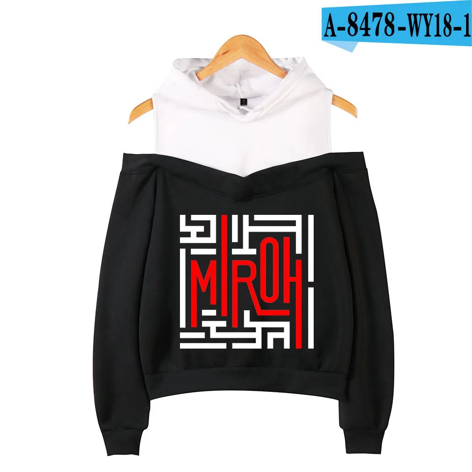 Kpop Straykids дети MIROH альбом женские толстовки с длинным рукавом с открытыми плечами толстовки с капюшоном спортивный костюм Harajuku - Цвет: 017