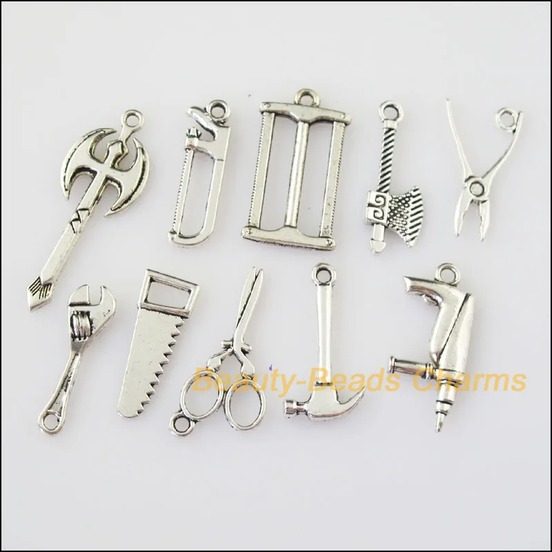 New 20Pcs Tibetan Silver Color DIY/ Tools Mixed Charms Pendants | Украшения и аксессуары