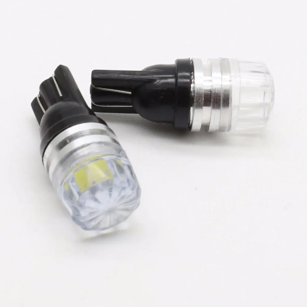 10 pcs LM CAR T10 194 W5W 168 LED Bulb Pure White COB Auto LED Super