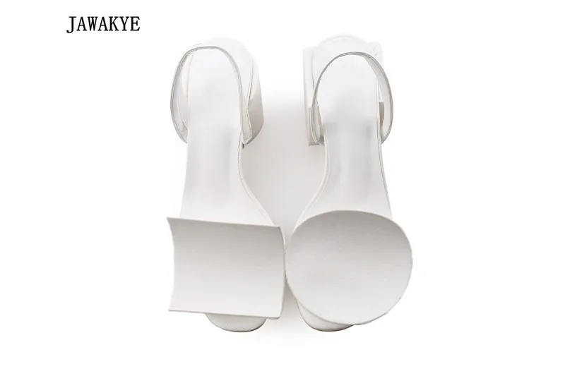 2018-Newest-Geonetric-white-Sandals-Women-round-Square-high-heels-Elasti-Band-Women-Party-Prom-Sandals (2)