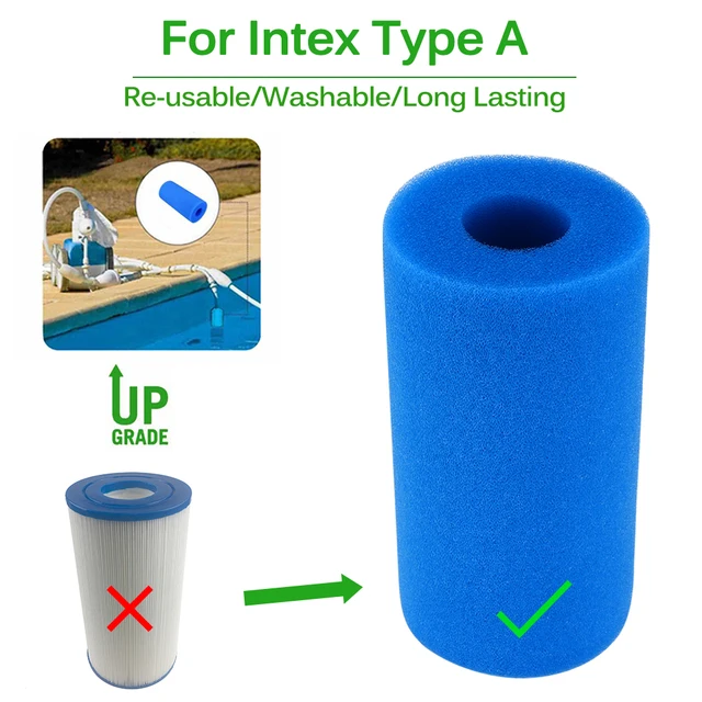 swimming pool foam filter intex type a sponge reusable washable biofoam filter clean water foam pool accessories piscina piscine