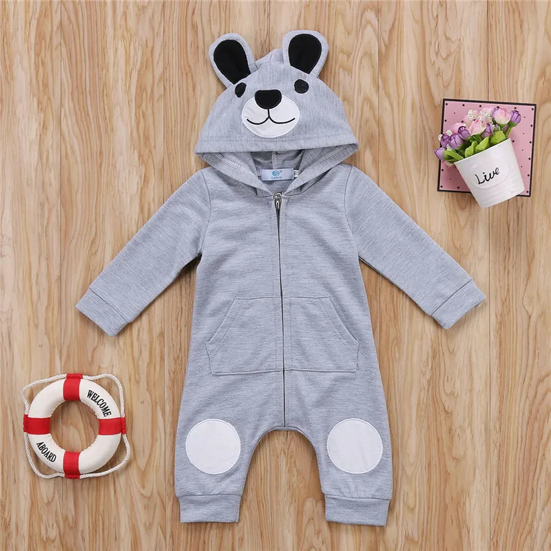 Emmababy теплый хлопковый комбинезон с длинным рукавом для новорожденных детей