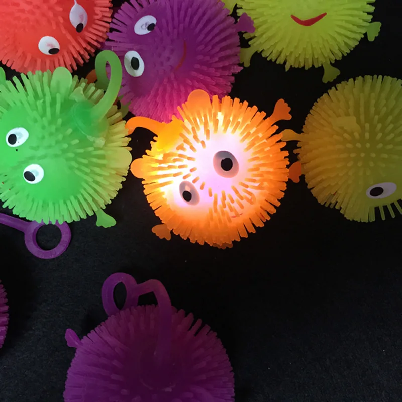 Светящиеся шары светящиеся светодиодные игрушки Смайл прыжок пушистый шар