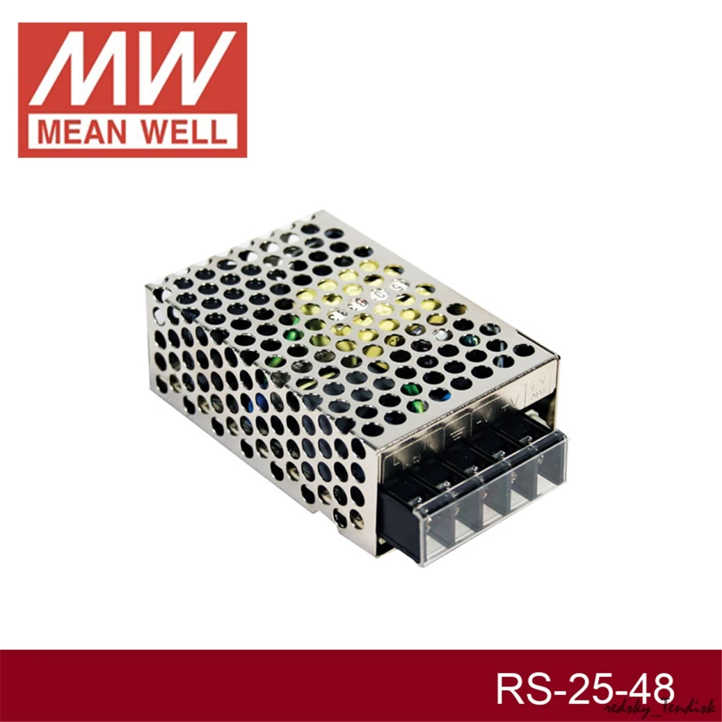 3,28) Meanwell 25 Вт импульсный Питание RS-25-5V/3,3/12/15/24/48 0,57/1.1A 1,7/2,1/5/6A высокая производительность заменить NES