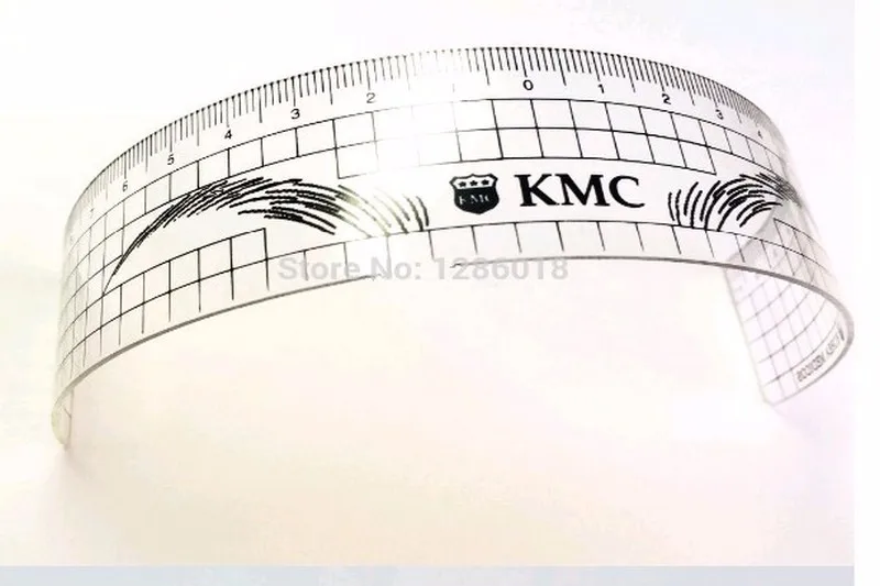 Для бровей правители инструмент меры microblading Перманентный макияж бровей татуировки позиции правителя 2 шт/комплект
