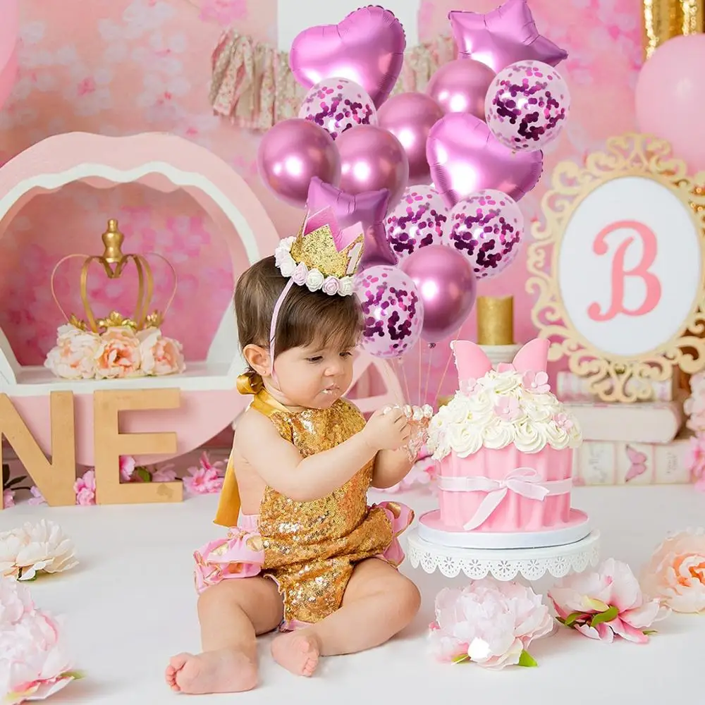 Розовое золото латексные шары с днем рождения Алюминий шары День рождения украшение свадебный фестиваль балон вечеринок
