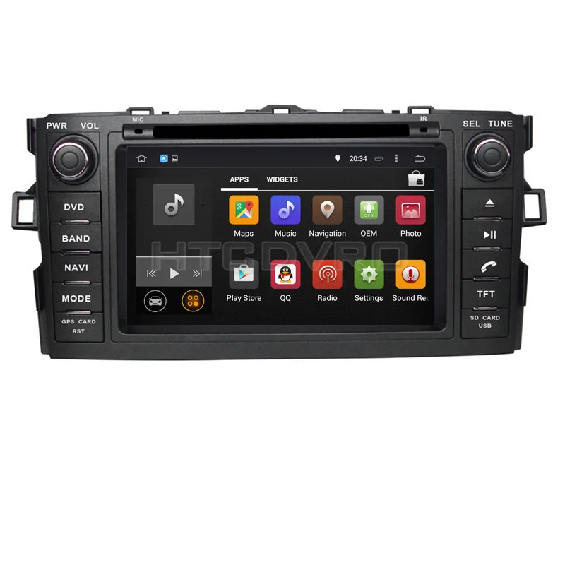 Best YMODVHT 7inch 4G Octa Core Android 9.0 7.1 Car DVD Player for Toyota Auris/Corolla Hatchback/Corolla 2012- Auto RDS Radio Audio 3