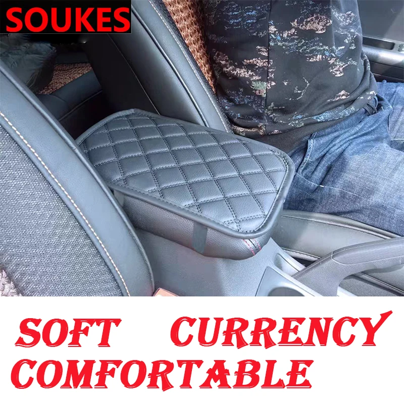 

29*17cm Car Center Console Armrest Box Pad Mat For Kia Rio 3 Ceed Toyota Corolla 2008 Avensis C-HR RAV4 Mazda 3 6 Hyundai Suzuki