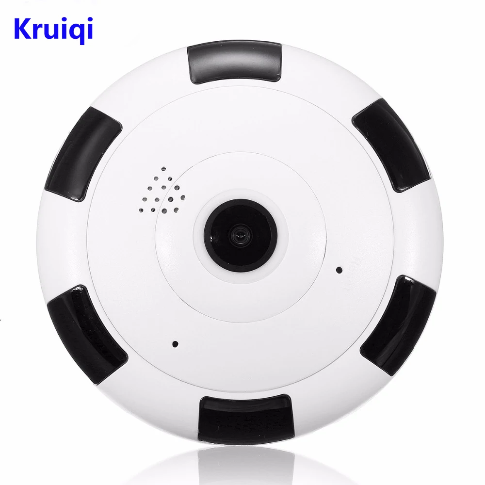 Kruiqi HD 1080P WiFi ip-камера 360 градусов 1.3MP беспроводная камера видеонаблюдения рыбий глаз мини-камера для хранения видео Макс 64 Гб пульт дистанционного IR-CUT аудио-вход