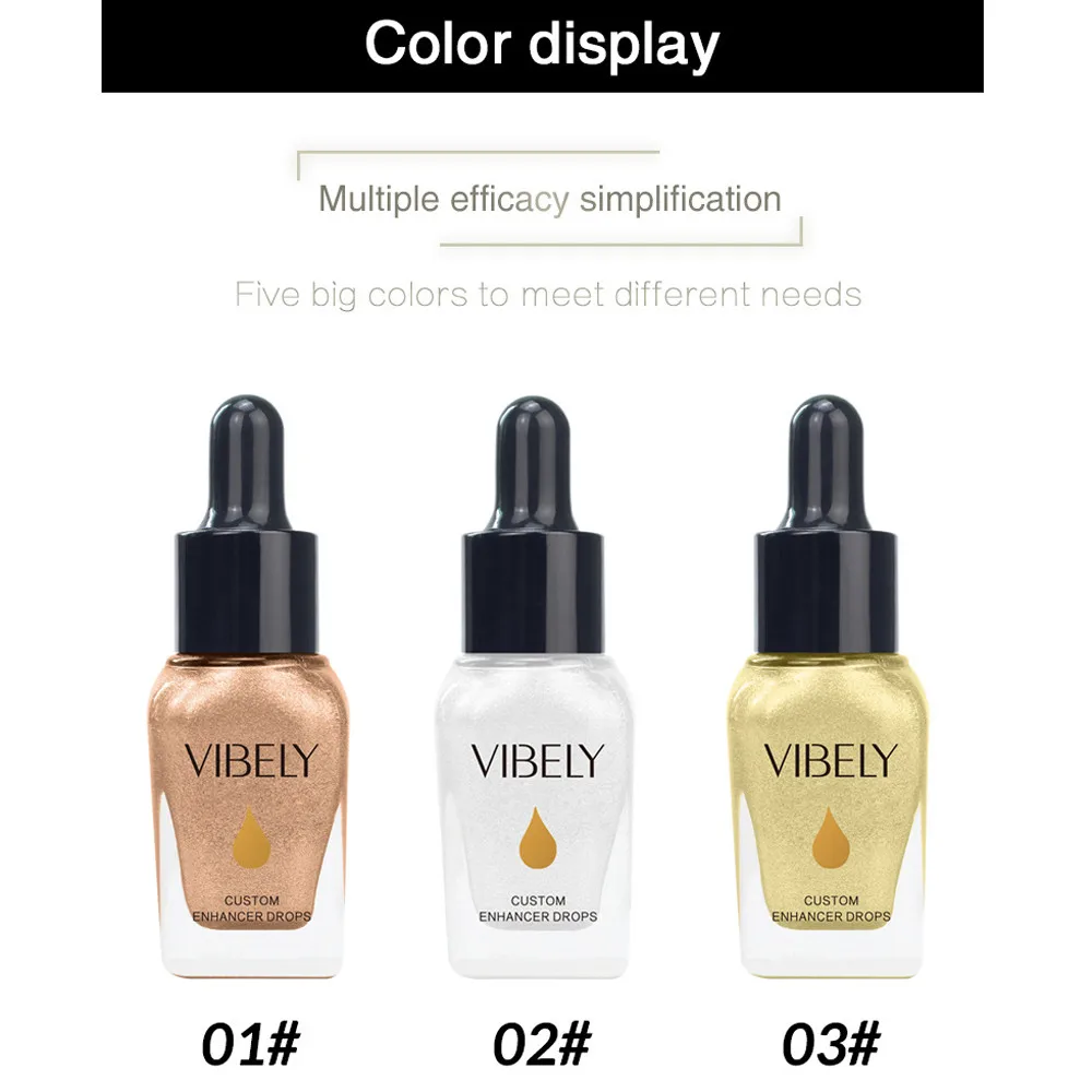 

Facial Highlights Bright Liquid Foundation Liquid Water Eye Shadow Repair Fluid Naked Concealer liqui d foundation 5.8