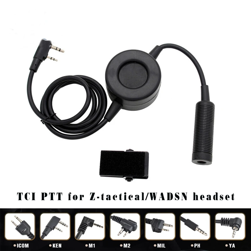 Ztac-TCI-Style-Tactical-headset-PTT-walkie-talkie-Military-Standard-Version-with-Headset-Adapter 1