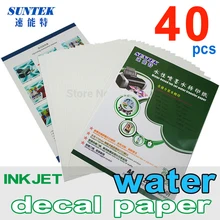 A4 струйный ясно водная горка передачи наклейка Бумага(40 листов/серия