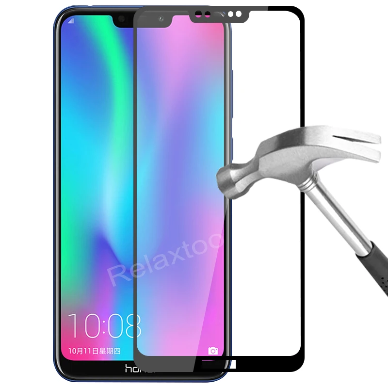 Защитное стекло для экрана honor 8c 8 lite закаленное Huawei 8x c8 x8 c x light|Защитные стёкла и