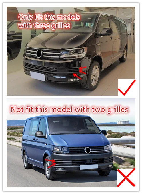 Для VW Volkswagen транспортер (T6) Caravelle 2017 2018 ABS Хром Передняя Центральная Нижняя решетка