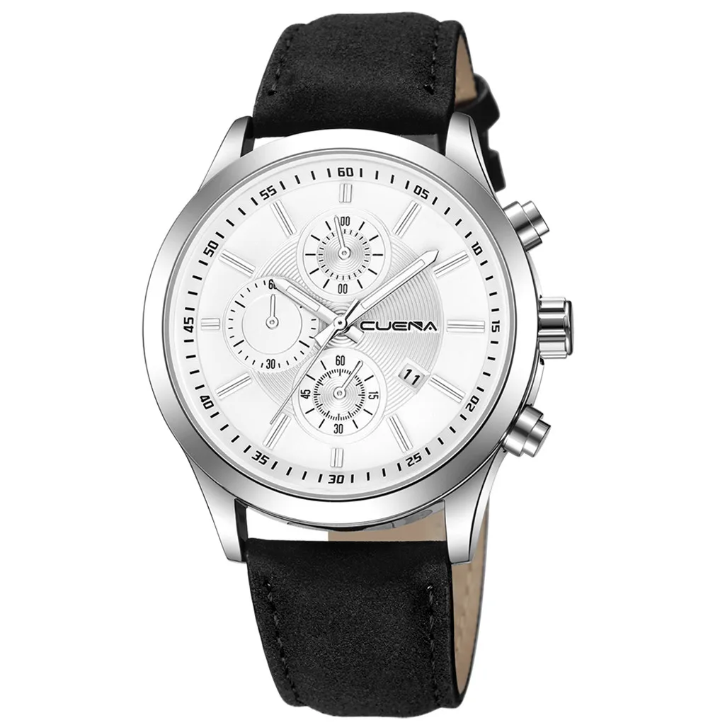 Модные мужские часы Топ бренд класса люкс Бизнес Спорт кварцевые наручные часы кожаный ремешок для женщин часы дамы платье часы USPS - Цвет: C