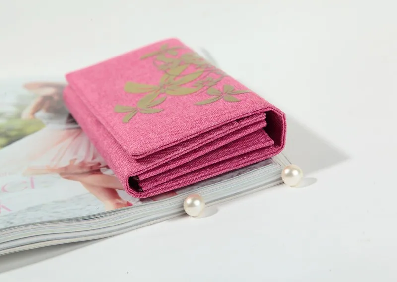 Long canvas wallet purse with zipper pocket (6)