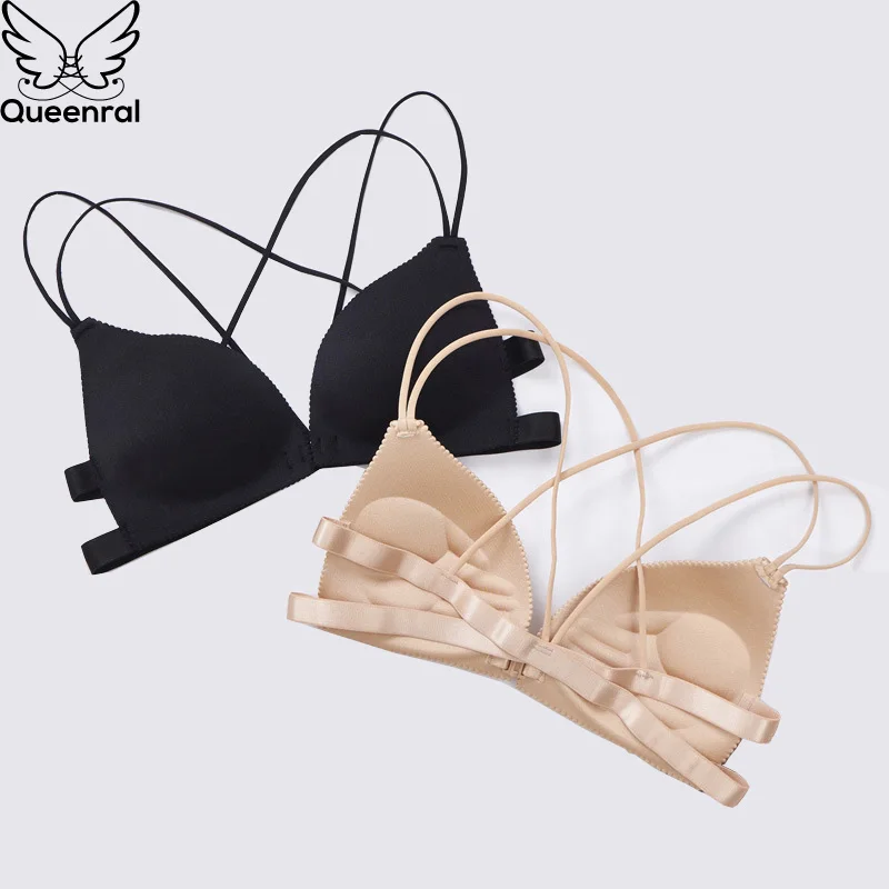 Queenral Intimates Push Up бюстгальтеры для Для женщин Seamless Bralette бюстгальтер Бесплатная