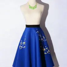 Saia Миди юбка-пачка средней длины ампир полиэстер нет Европа и Америка настоящий стиль женские цветы Высокая талия для похудения юбка