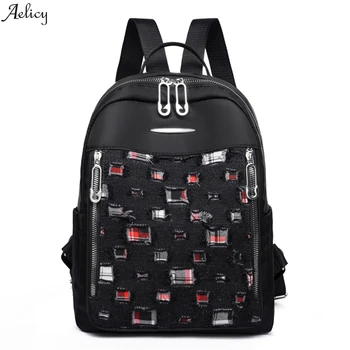 

Women Oxford Backpack School Bag Ladies Student Prine Shoulder Travel Bags Casua Fashion College Shoulder Bag Women Backpack