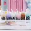 8pcs Tea Coffee Cup Drink Bottle Polymer Slime Charms Modeling Clay DIY Kit Accesorios Box Toy For Children Slime Supplies 1