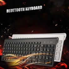 Landas Universal Bluetooth Wireless Keyboard For Mac 102 Key USB Wired Bluetooth Keyboard For IOS For Android For Windows Laptop landas arabic keyboard bluetooth wireless german keyboard arabic for iphone for sumsang smartphone desktop for windows xp 7 8 10