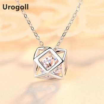 

New Fine Jewelry AAA Zirconia Necklaces Genuine sterling silver jewelry 925 Sterling Silver Pendant Necklace for Women Gifts