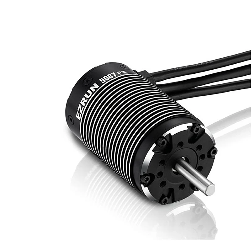 

HobbyWing EZRUN 5687SL 1100KV 3-8S Built-in temperature sensor 4-pole Sensorless brushless inner motor for 1/5 1/6 RC car