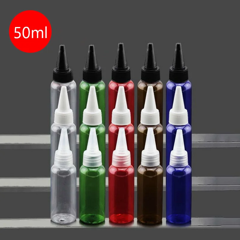 

5PCS/lot 50ml PET Bottle E Liquid Refillable Dropper Bottle with Pen Shape Cap Empty E juice Plastic Dropper Bottles Not Squeeze