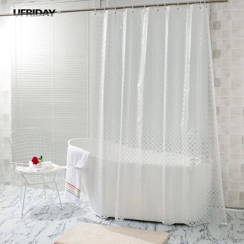 Buy UFRIDAY Translucent Shower Curtain 3D Dots