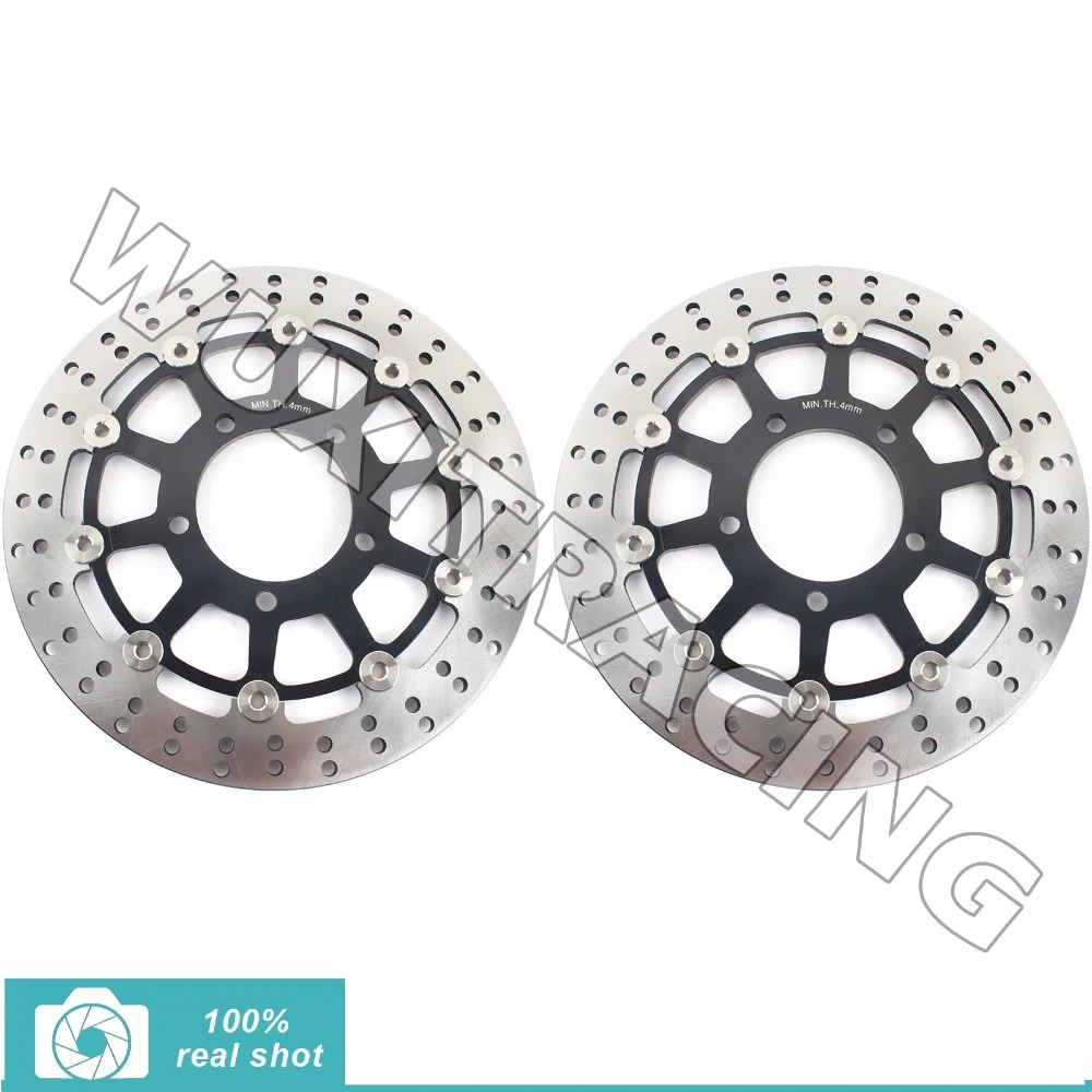 New Round Floating Front Brake Discs Rotors for KAWASAKI ZX6 RR ZX6RR