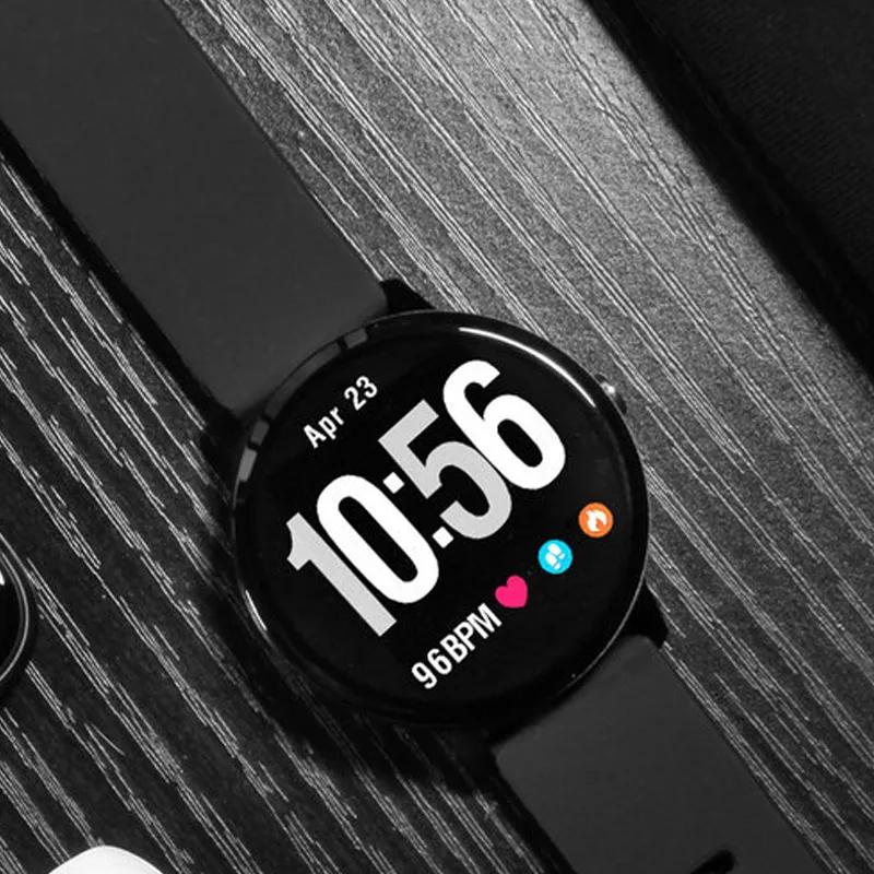 

Smart Watch IP67 Waterproof Tempered Glass Fitness Tracking Heart Rate Monitor Wristwatch DU55