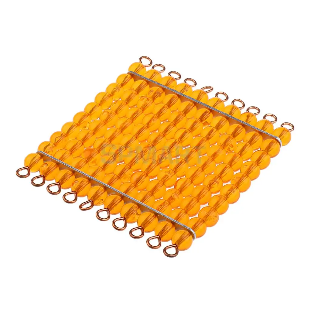 Montessori Numbers Beads Bars Kids Learn Math Early Learning Educational Intelligence Development Toy Xmas Gift