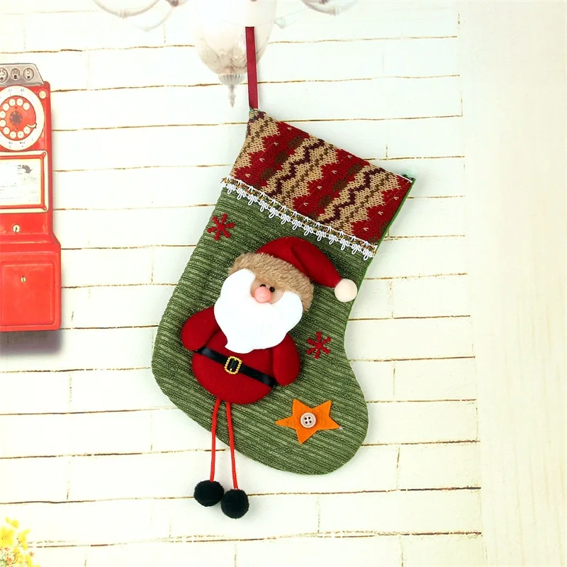 1 шт. год роскошные рождественские украшения для дома рождественские носки декоративные украшения