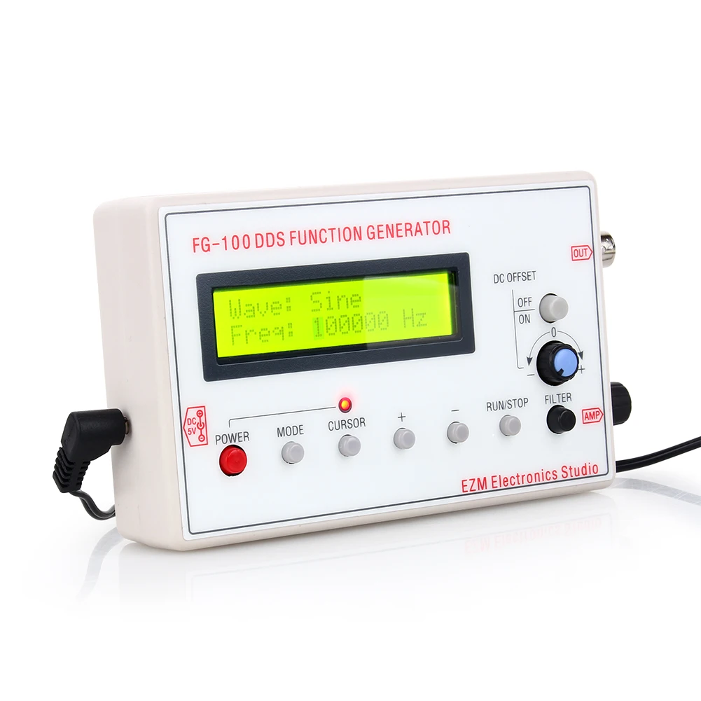 DDS Function Signal Generator 1HZ 500KHz Frequency Counter Functional