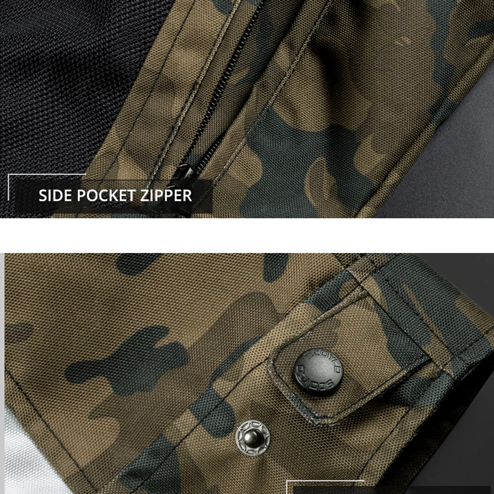 Мужская мотоциклетная куртка SCOYCO летняя сетчатая Chaqueta водонепроницаемая