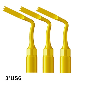 

Friendly 3PCS US6 Oral Hygiene Dentist Bone Surgery Tip For MECTRON WOODPECKER PiezoSurgery For Highly Sophisticated Cutting