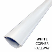 Большой Угловой воздуховод внешний кабель Шнур провода Raceway(серия 1250)-8 футов